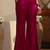 libas pink solid tissue palazzo suit set