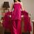 libas pink solid tissue palazzo suit set
