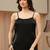 libas black solid tissue palazzo suit set