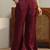 libas maroon solid tissue palazzo suit set
