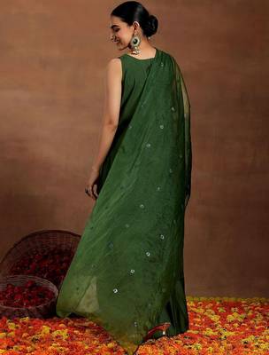 straight kurta with palazzos & dupatta 4