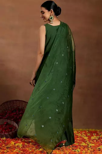 straight kurta with palazzos & dupatta
