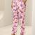 women floral printed regular thread work kurta with trousers