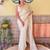 Off white off white embellished sequinned  georgette saree