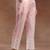women ethnic motifs embroidered tiered chikankari kurta with trousers