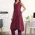women ethnic motifs printed regular kurta with trousers