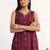 women ethnic motifs printed regular kurta with trousers