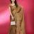 Gold solid embellished border saree