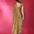 Gold solid embellished border saree