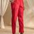 red floral embroidered straight suit set with dupatta