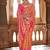 Orange orange & red ethnic motifs woven design zari banarasi saree