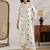 women ethnic motifs embroidered regular kurta with trousers