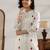 women ethnic motifs embroidered regular kurta with trousers
