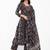 women ethnic motifs printed regular kurta with trousers & with dupatta