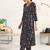 women ethnic motifs printed regular kurta with trousers & with dupatta