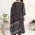 women ethnic motifs printed regular kurta with trousers & with dupatta