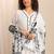 women floral printed regular kurta with trousers & with dupatta