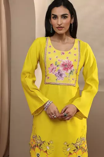 women floral printed regular kurta with patiala & with dupatta