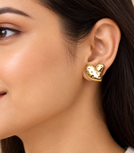 Anti-tarnish, stud back, polished finish, women's jewellery, bold heart design