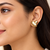 Anti-tarnish, stud back, polished finish, women's jewellery, bold heart design