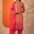 women leheriya printed regular mirror work kurta with palazzos & with dupatta