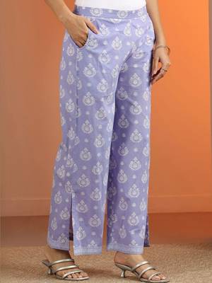women paisley printed regular kurta with palazzos & with dupatta 3