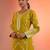 floral embroidered round neck sequinned straight kurta with trousers & dupatta