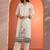 women woven design embroidered kurta with trousers & dupatta
