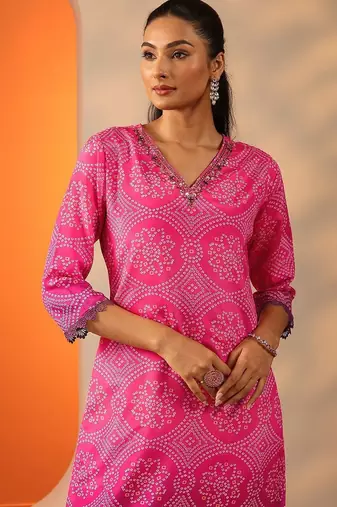 women ethnic motifs printed regular kurta with trousers & with dupatta