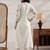 women ethnic motifs embroidered regular thread work kurta with trousers
