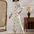 women ethnic motifs embroidered regular thread work kurta with trousers