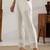 women ethnic motifs embroidered regular thread work kurta with trousers