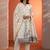 women ethnic motifs printed regular kurta with trousers & with dupatta