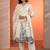 women ethnic motifs printed regular kurta with trousers & with dupatta