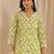 women floral printed regular kurta with trousers & with dupatta