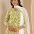 women floral printed regular kurta with trousers & with dupatta