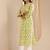 women floral printed regular kurta with trousers & with dupatta