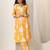 women ethnic motifs printed regular kurta with trousers
