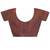 Purple rose gold satin ethnic embellished festive wear matching blouse sarees