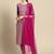 women regular kurta with trousers & with dupatta