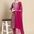 women regular kurta with trousers & with dupatta