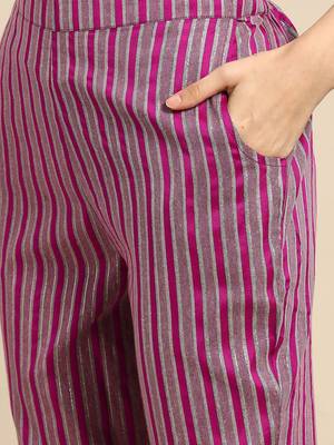 women regular kurta with trousers & with dupatta 6