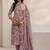 women floral printed regular thread work kurta with trousers & with dupatta