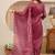libas maroon yoke design tissue straight suit set