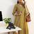 women ethnic motifs printed regular cotton blend kurta with trousers & with dupatta