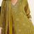 women ethnic motifs printed regular cotton blend kurta with trousers & with dupatta