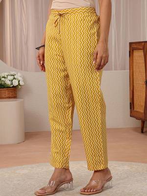 libas mustard floral printed straight suit set 7