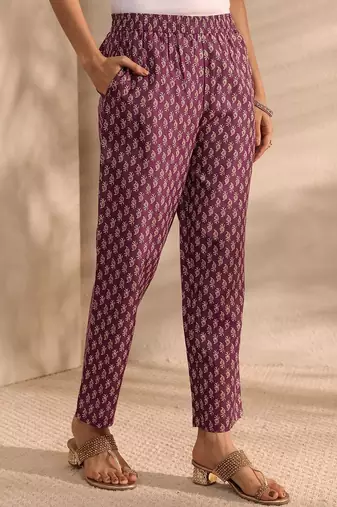 women ethnic motifs printed regular thread work kurta with trousers & with dupatta