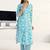 women floral printed regular kurta with trousers & with dupatta