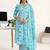 women floral printed regular kurta with trousers & with dupatta
